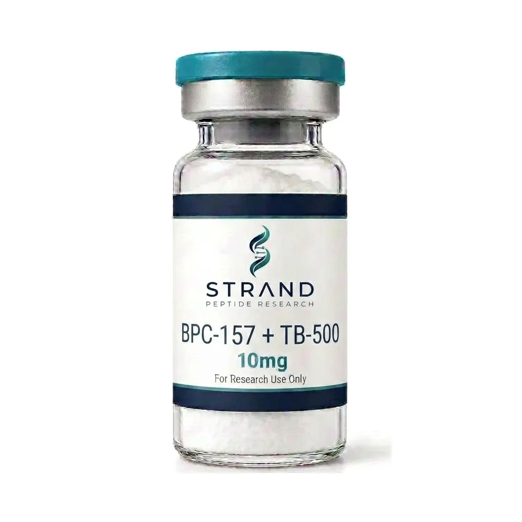 BPC-157 + TB-500 Blend research peptide vial from Strand Peptide Research Australia