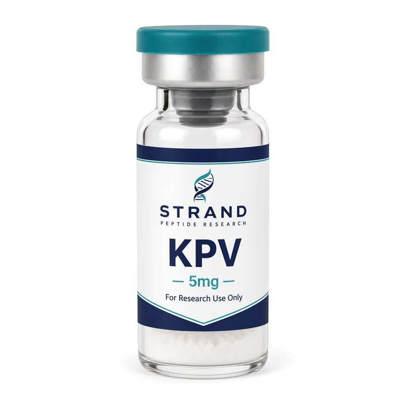 KPV research peptide vial from Strand Peptide Research Australia