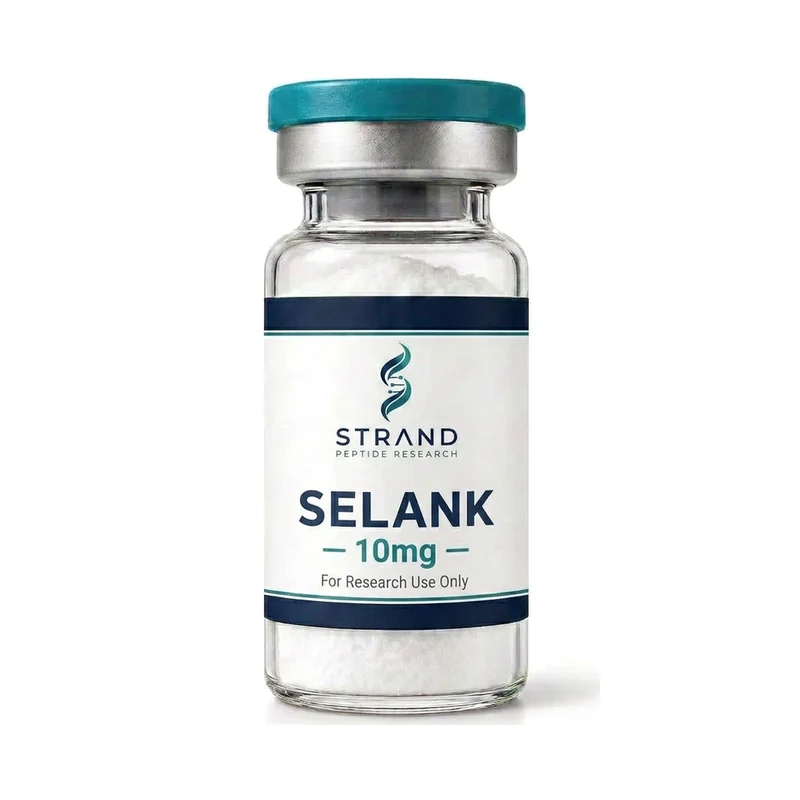 Selank 5mg research vial — Selank 10mg vial by Strand Peptide Research