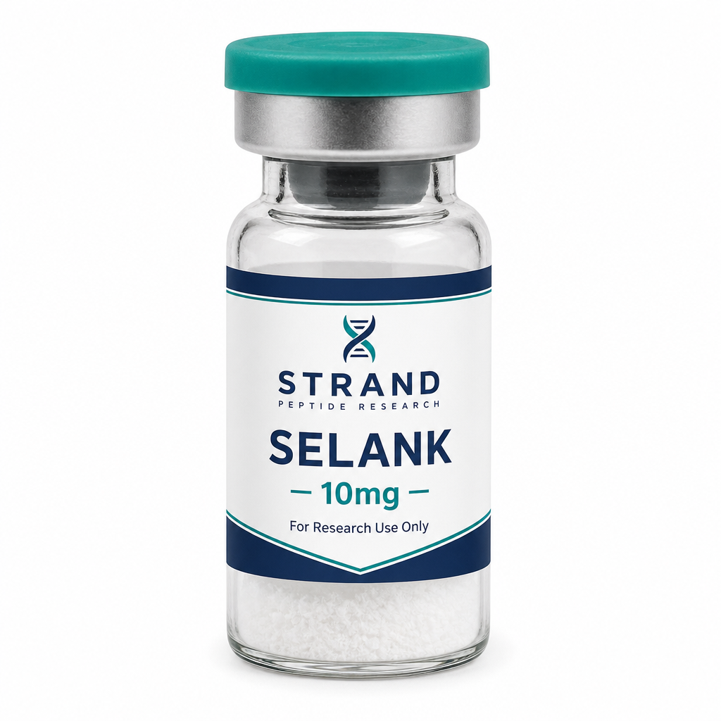 Selank 10mg vial by Strand Peptide Research
